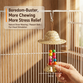 Straw hat parrot toy - detail 7