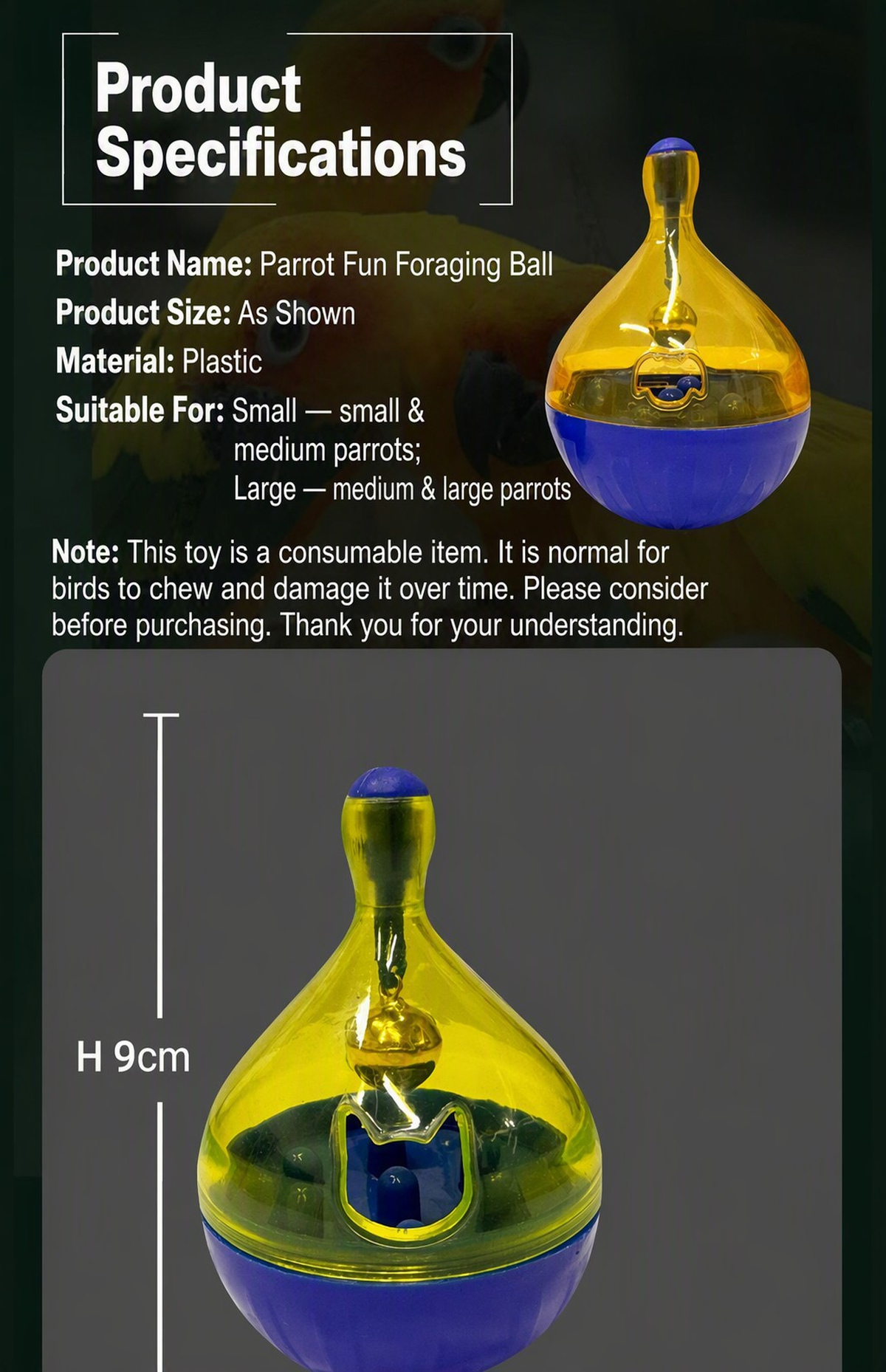 Parrot Foraging Tumbler Ball – - detail_008.png