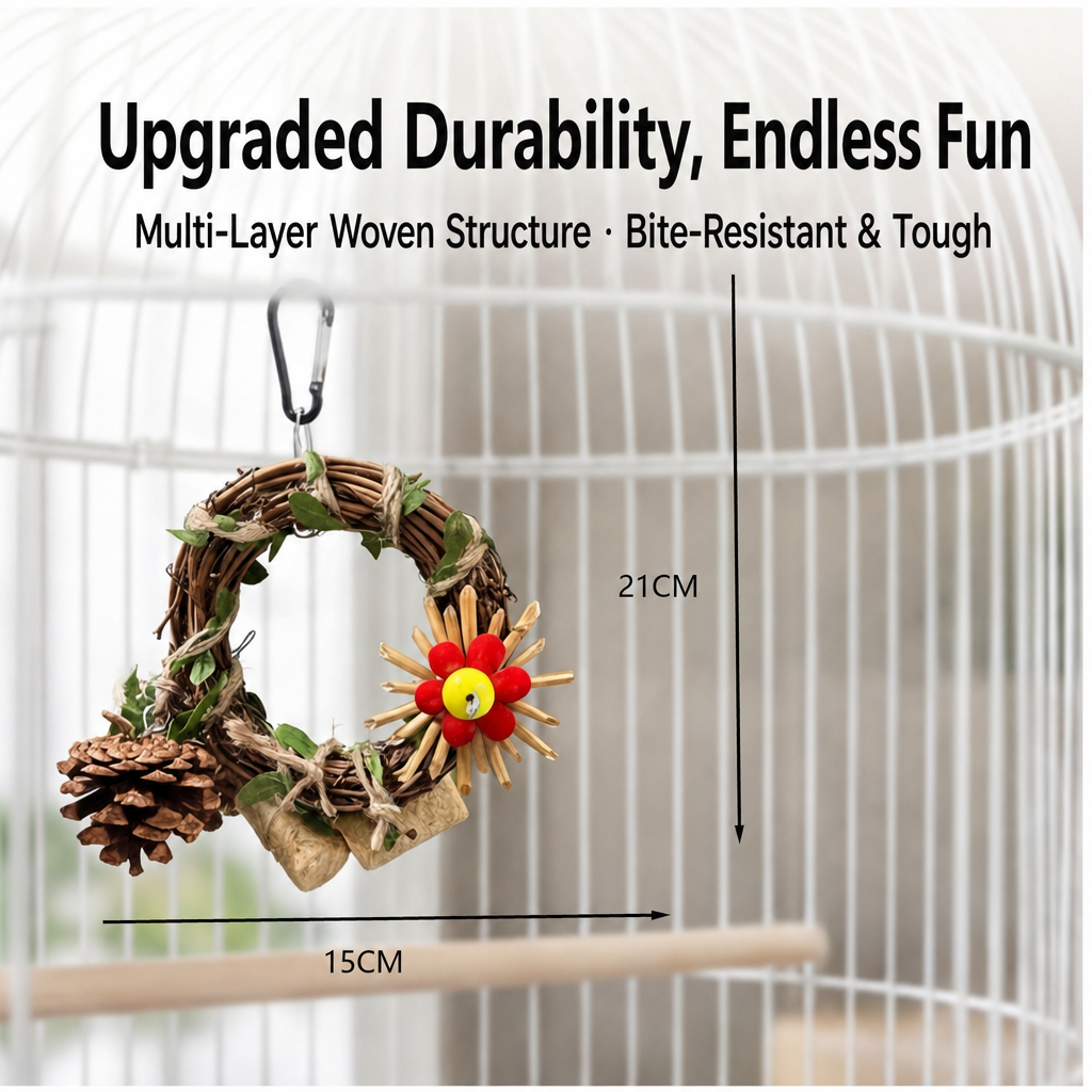Rattan swing toy - detail 008
