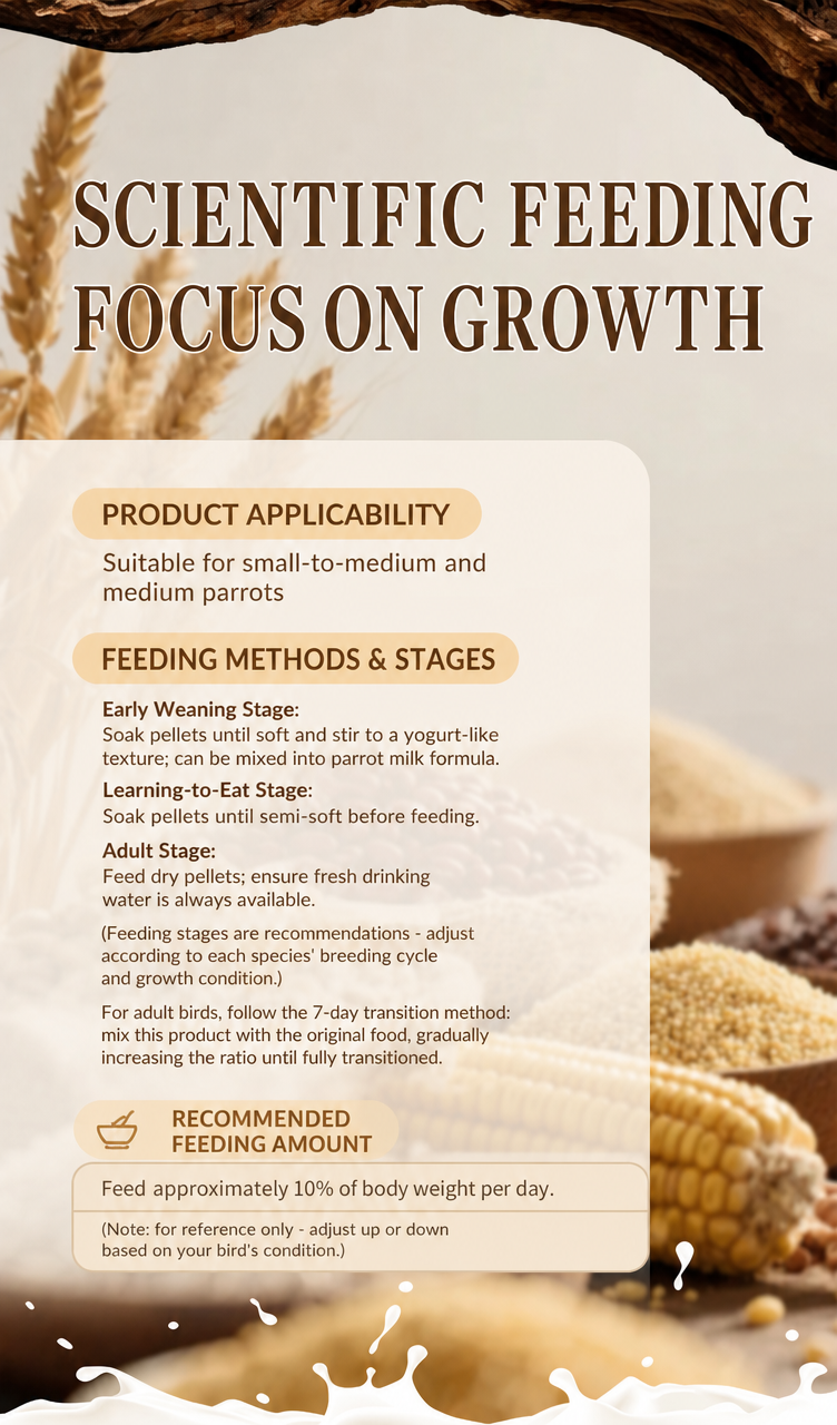 Parrot nourishing pellets - detail 011