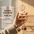 Wood pinecone bell toy - head 001