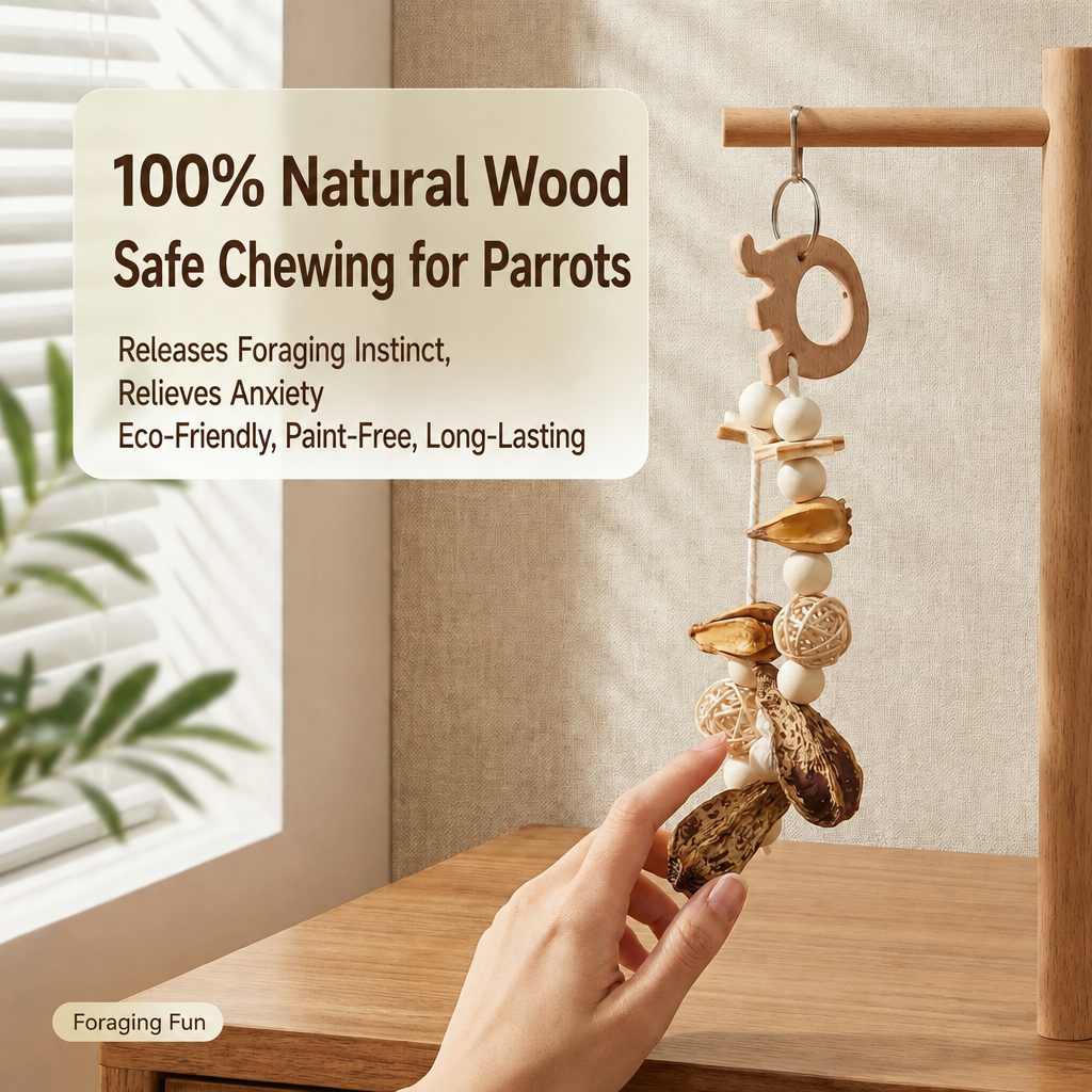 Natural parrot chew toy - main 1