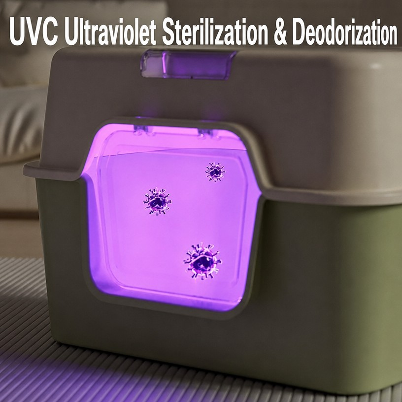 Fully Enclosed Cat Litter Box  - head_002.png