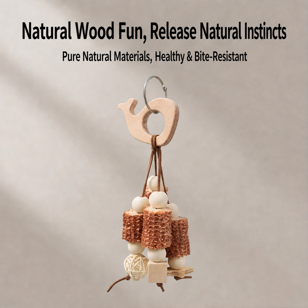 Wooden animal toy - head 002