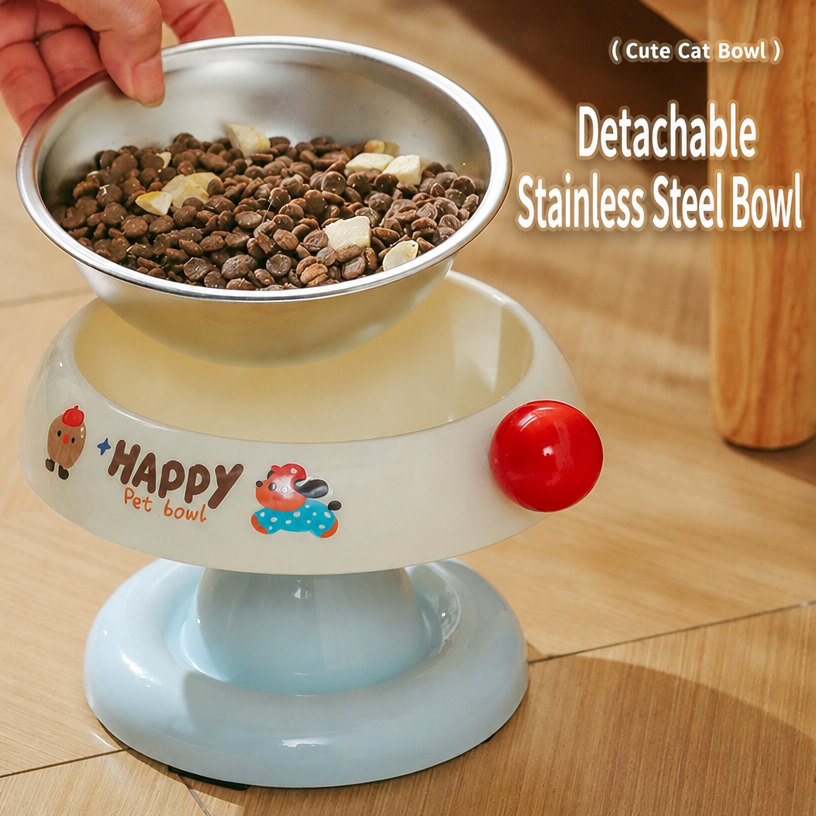 Pet Stainless Steel Cat Bowl – - head_003.png
