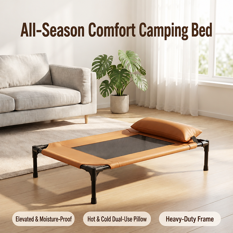 Elevated Dog Bed – Four-Season - head_003.png