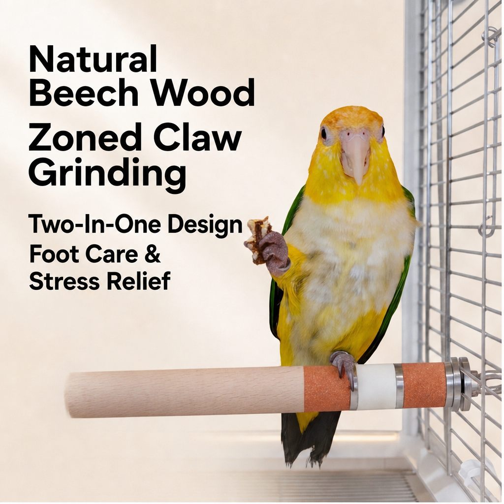 Beech sanding perch - head 003