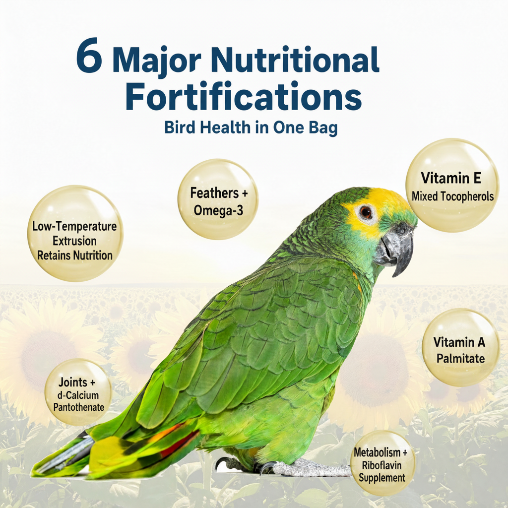 Organic parrot pellets - head 003