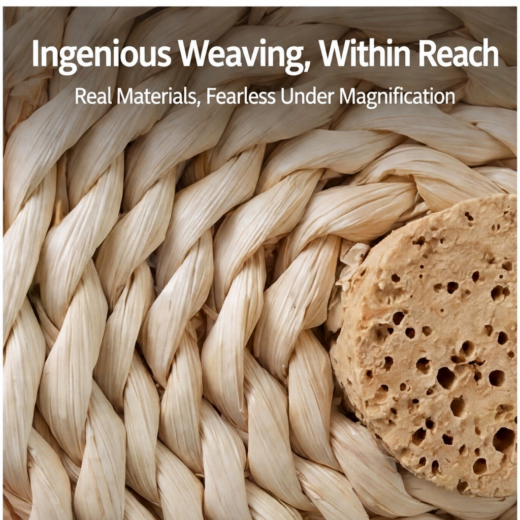 Straw woven hanging toy - head 004