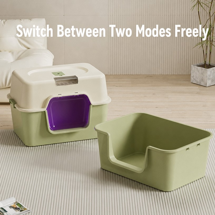 Fully Enclosed Cat Litter Box  - head_004.png