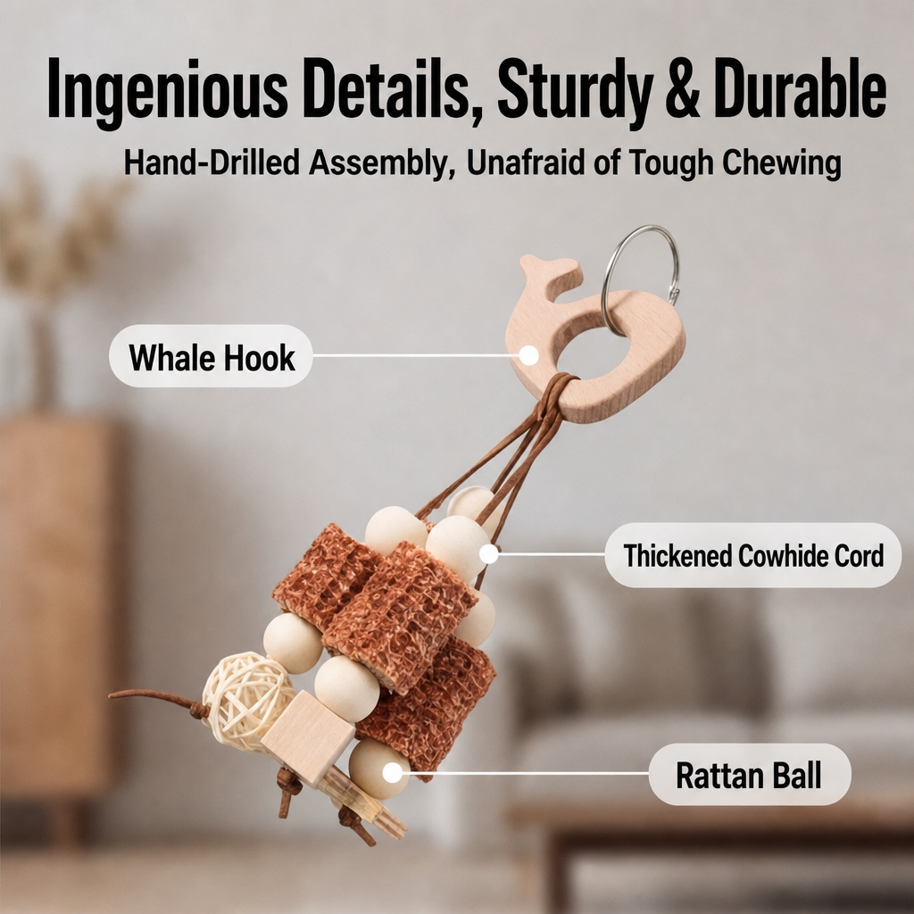 Wooden animal toy - head 004