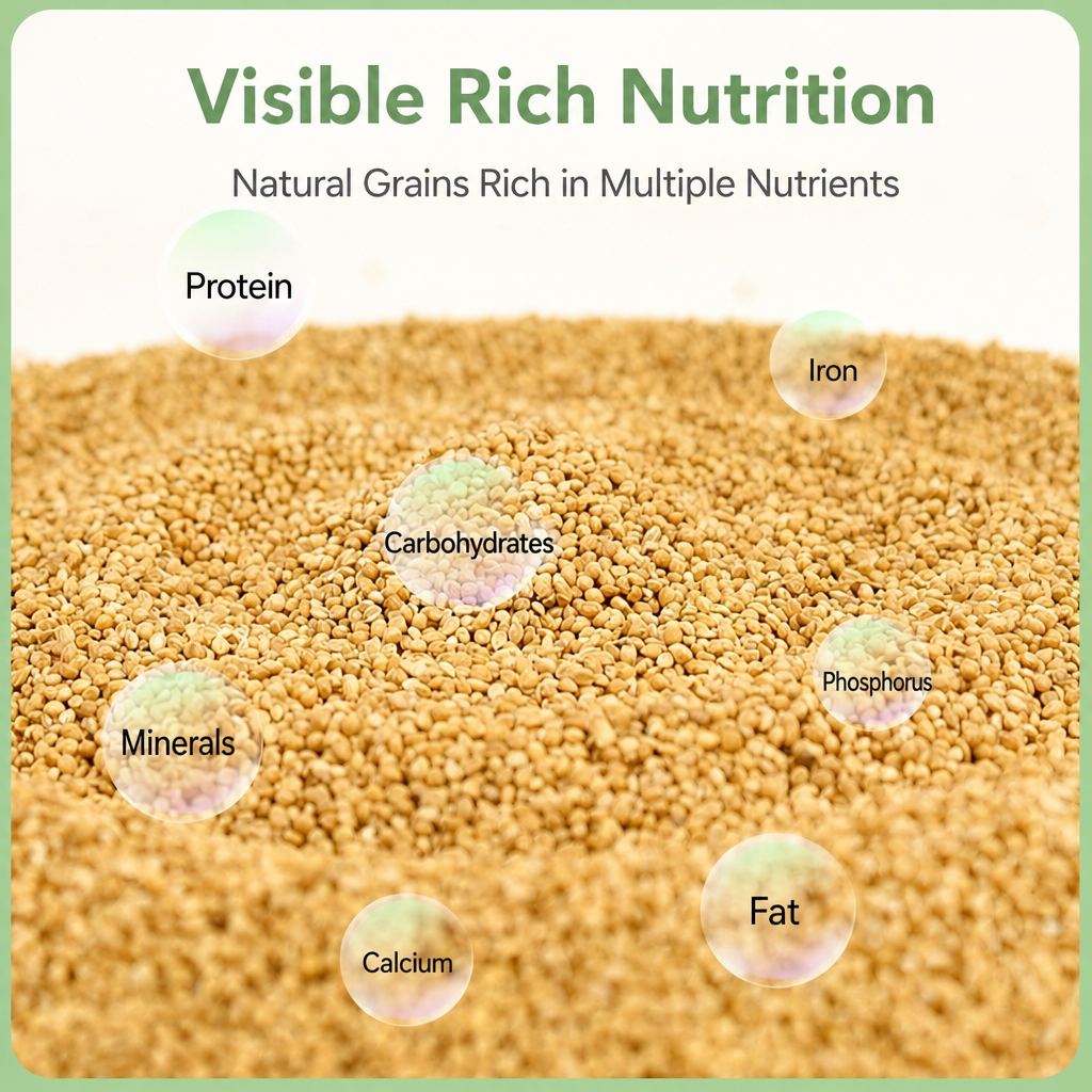 Hulled yellow millet parrot food - head 005