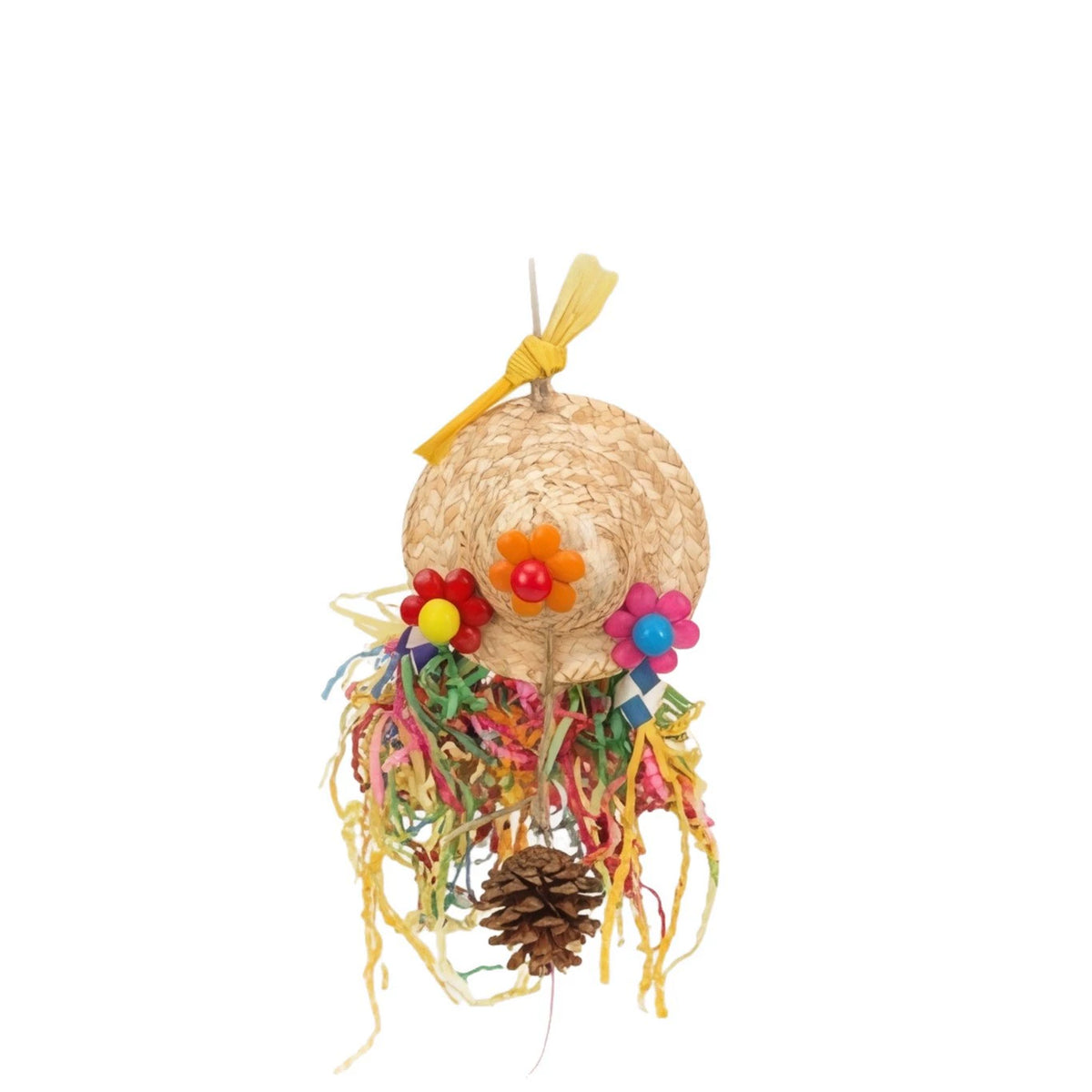 Straw hat foraging toy - head 005