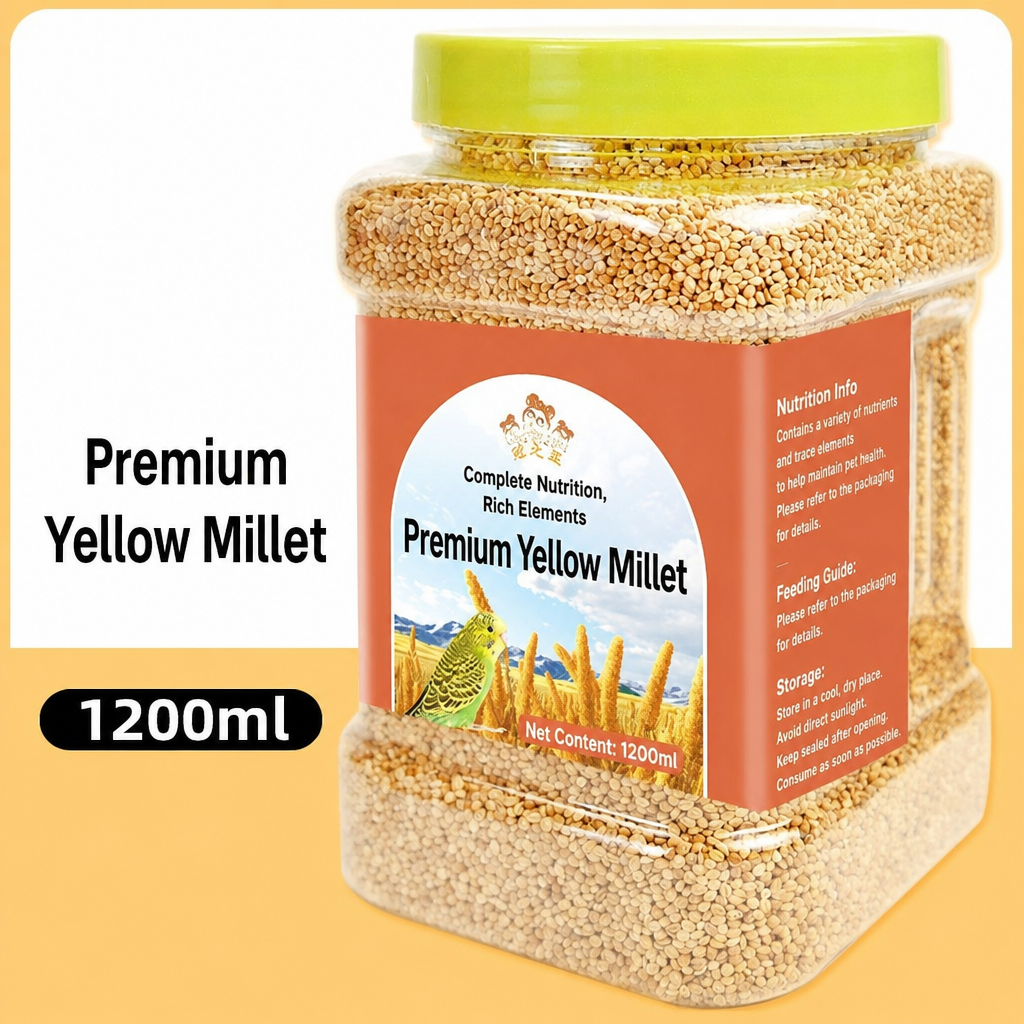 Hulled yellow millet parrot food - head 007