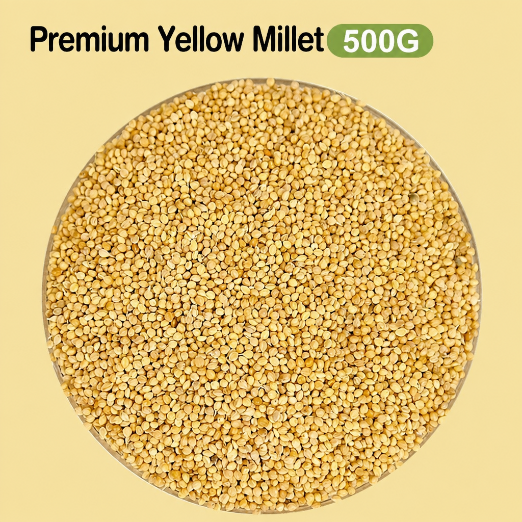 Hulled yellow millet parrot food - head 008