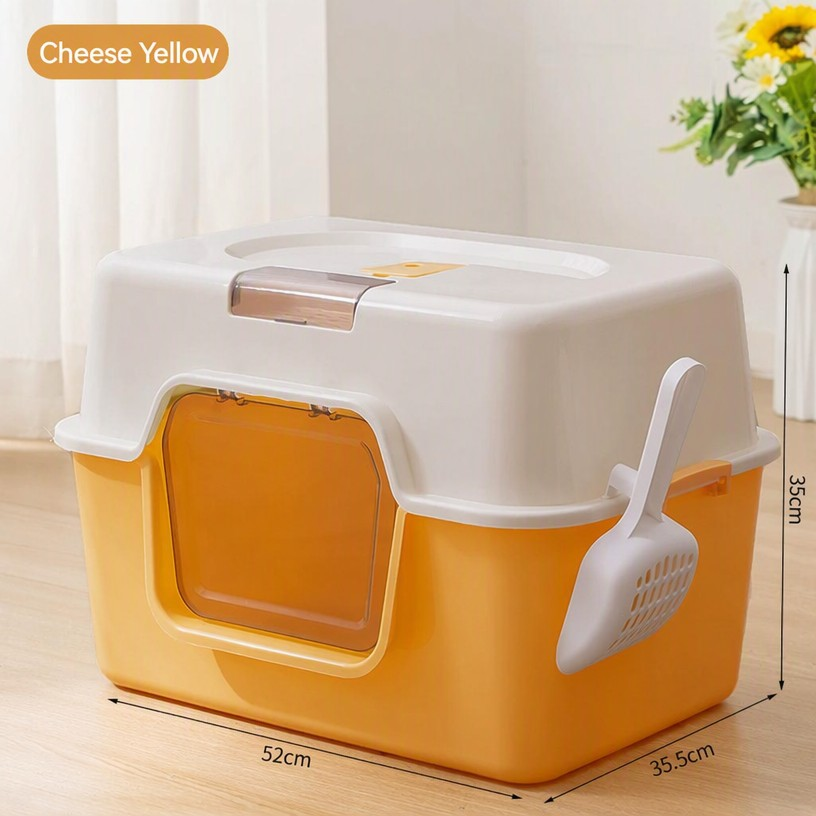 Fully Enclosed Cat Litter Box  - head_008.png