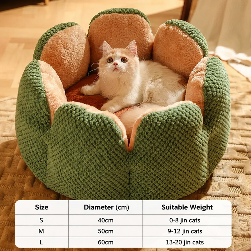 Cactus-Shaped Cat Bed – Thick  - head_009.png